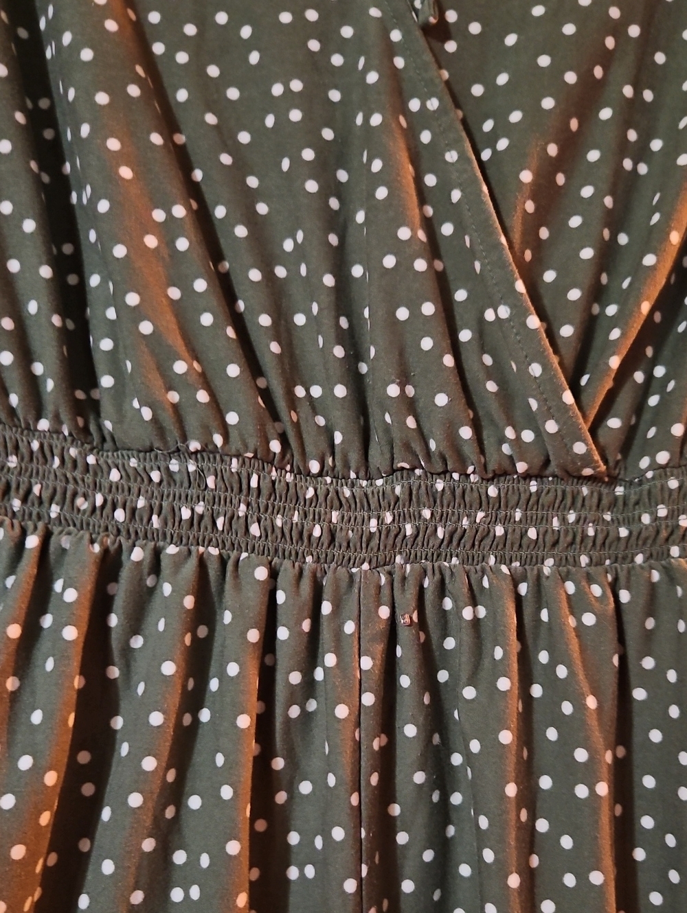 SO Olive Green Polka Dot Romper - Picture 3 of 5